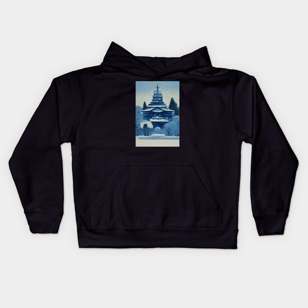 Icy Palace Kids Hoodie by RLP.Art